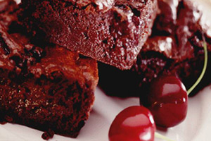 BittersweetChocolateBingCherryBrownies