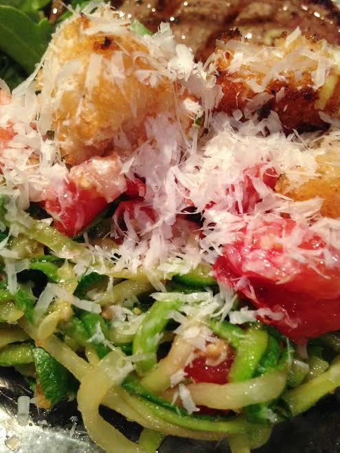 Veggetti Zucchini with fresh tomatoes