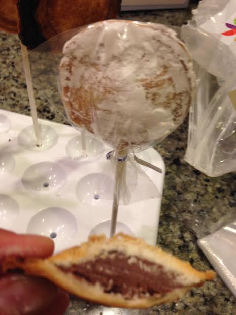 chocolate pie lollipops