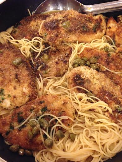 Chicken with lemon and capers 