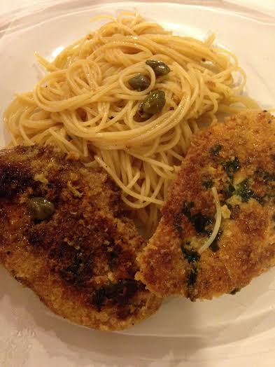 Chicken with lemon and capers 