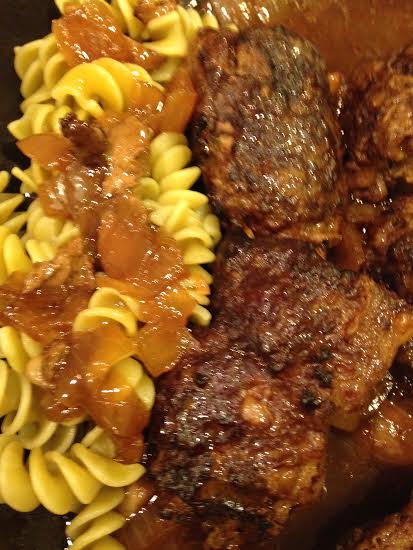 Baby Beef Braciole with Pasta