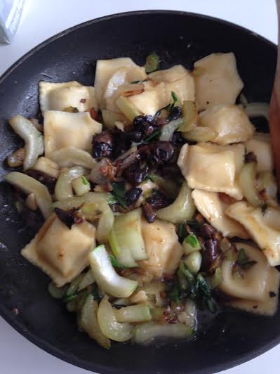 Stir Fry Ravioli and Vegetables 