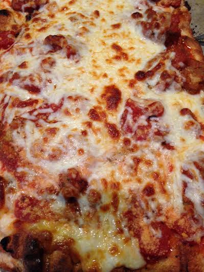 Meatball pizza 