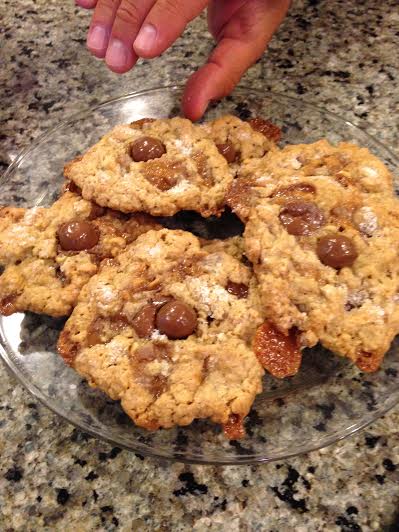 Salted Milk Dud caramel oatmeal cookies