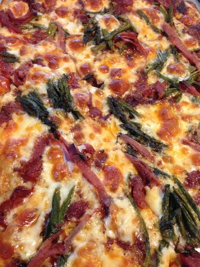 Asparagus Pizza 
