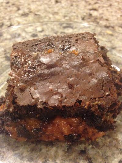 Fudge caramel brownies