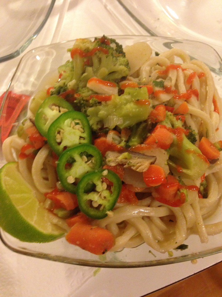 Udon Soup with Vegetables 