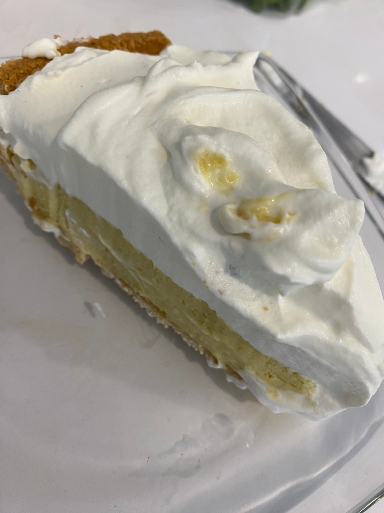 Home made Key Lime Pie individual slice from What To Cook Tonight